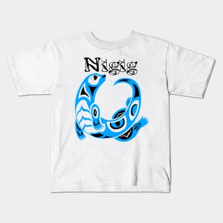 Otter (Nigig) Blue Kids T-Shirt